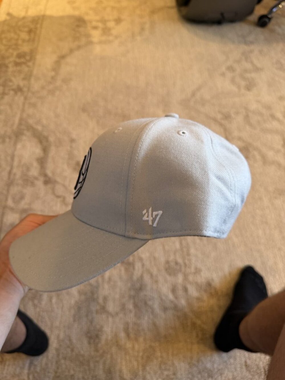 Brooklyn Nets 47 Gray B Logo Cap NWT